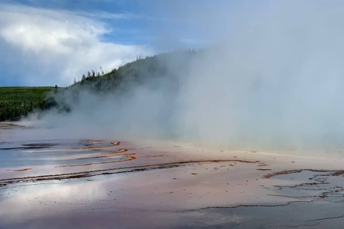 Hot springs in Yellowstone National Park
