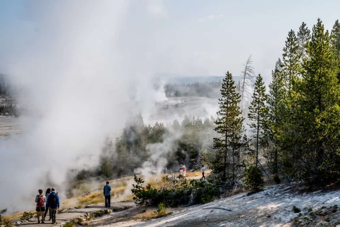 Trails in Yellowstone National Park