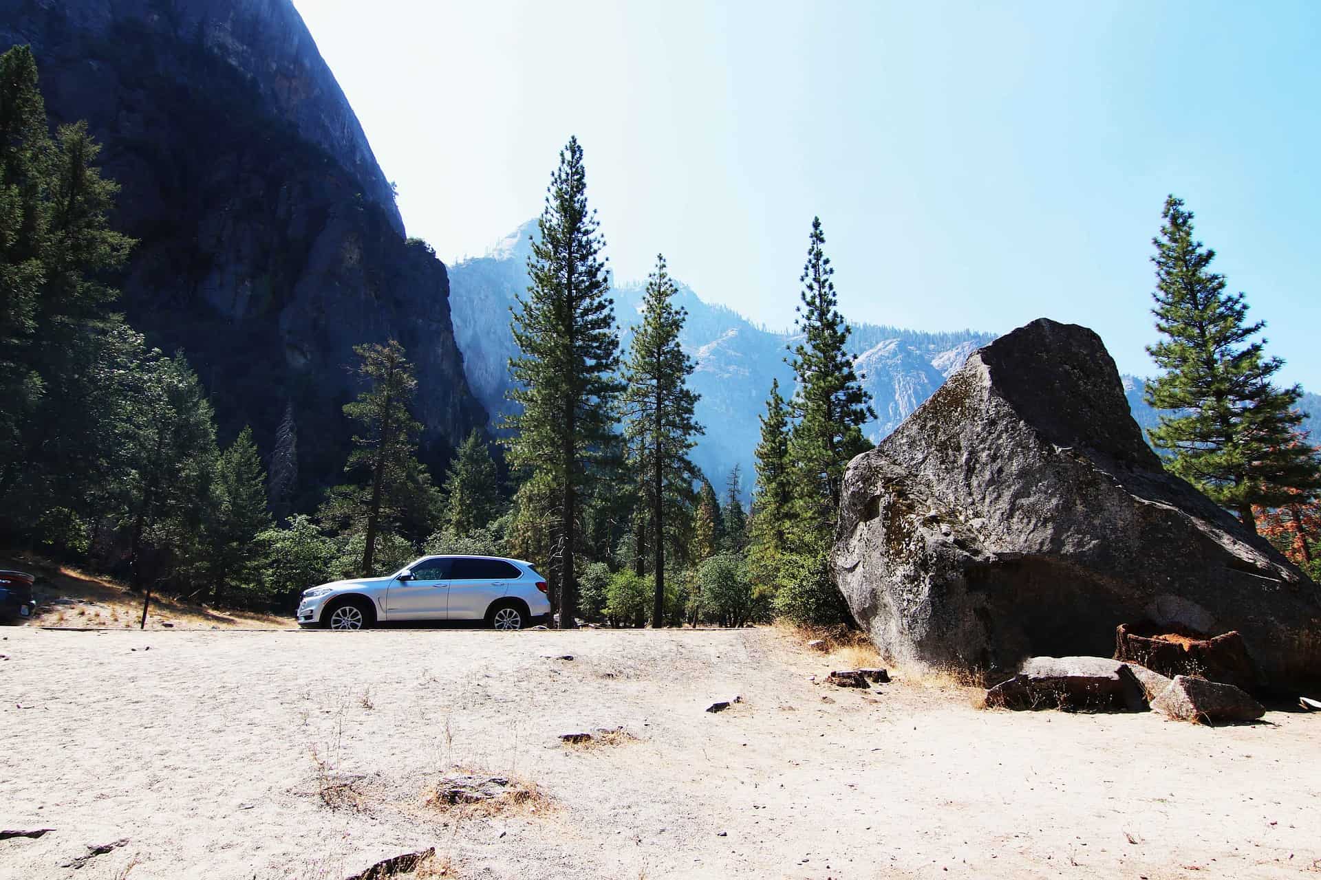 Driving in Yosemite